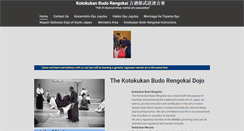 Desktop Screenshot of kotokukandojo.org.uk