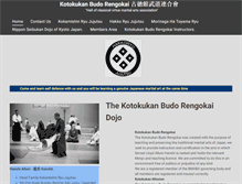 Tablet Screenshot of kotokukandojo.org.uk